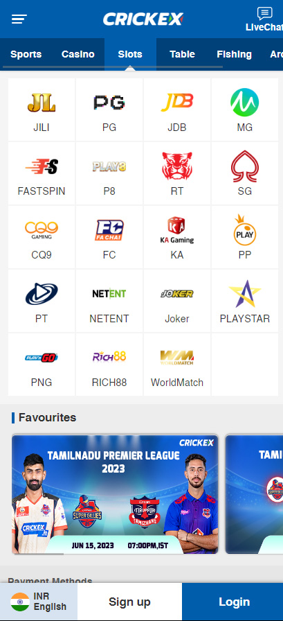 crickex app slots