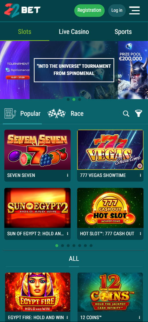 22Bet App Screenshots 3