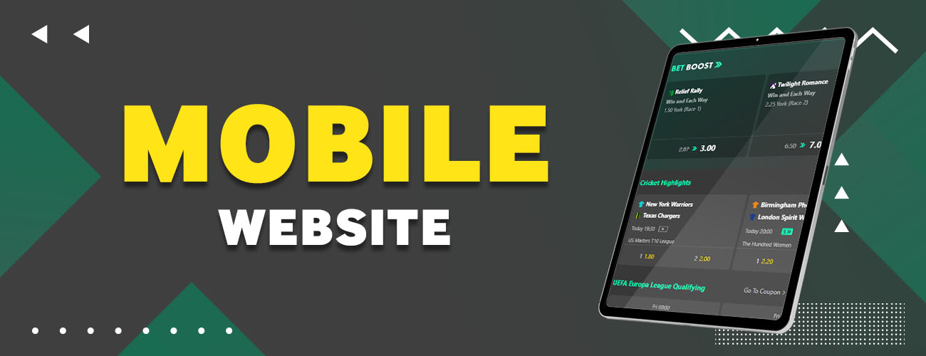 Bet365's mobile version of the site