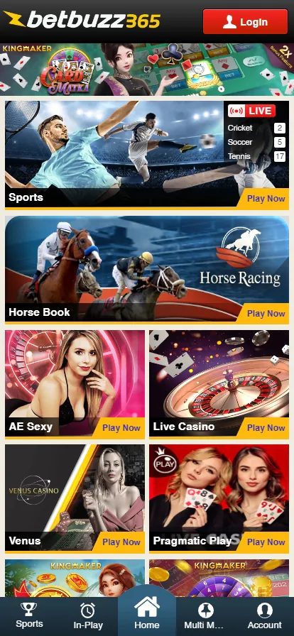 betbuzz365 app homepage