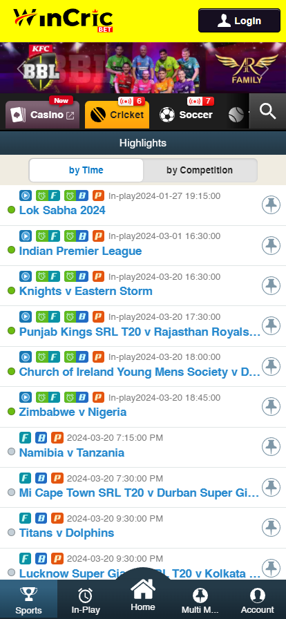wincric app sports
