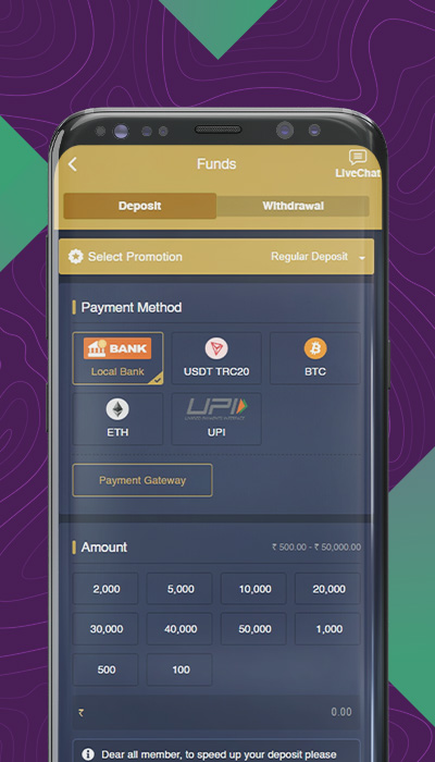 deposit and withdrawal methods in the mega casino world app